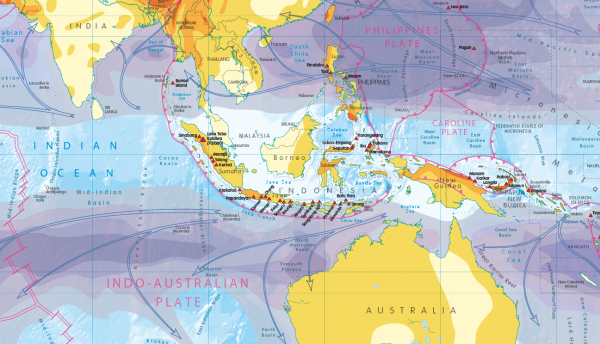 Set of 3 Children's World maps