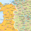 Set of 4 Children's UK maps