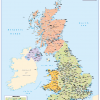 Set of 4 Children's UK maps