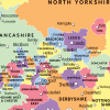 Set of 4 Children's UK maps