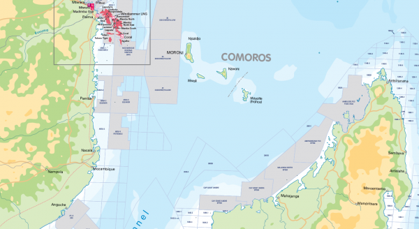 South & East Africa Oil and Gas Activity Map - Personalised