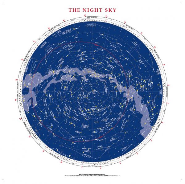 Personalised Night Sky map (75cm x 75cm)