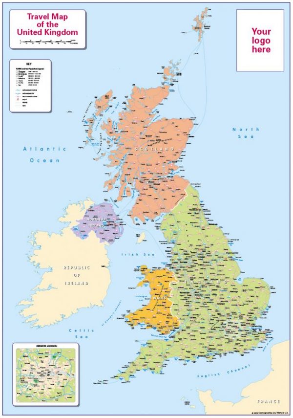 Personalised children's UK Travel Map