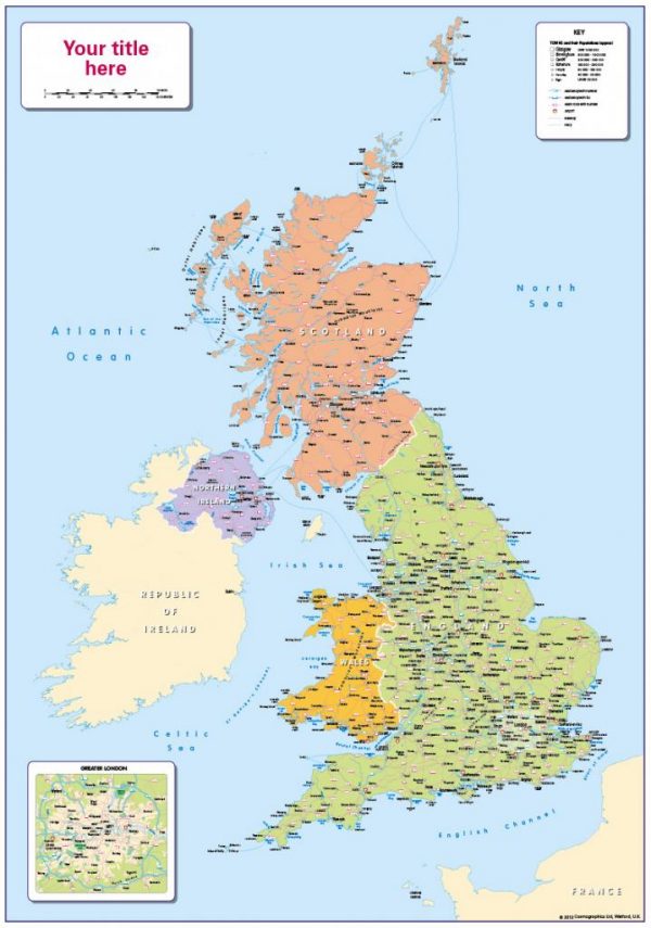 Personalised children's UK Travel Map