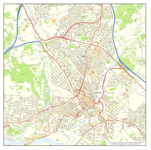 Ordnance Survey UK city and  town maps