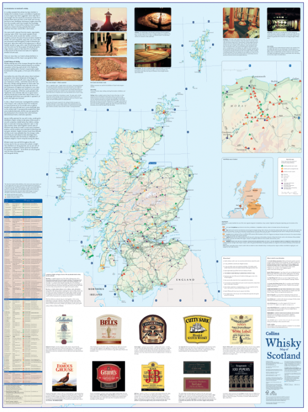 Whiskey Scotland map