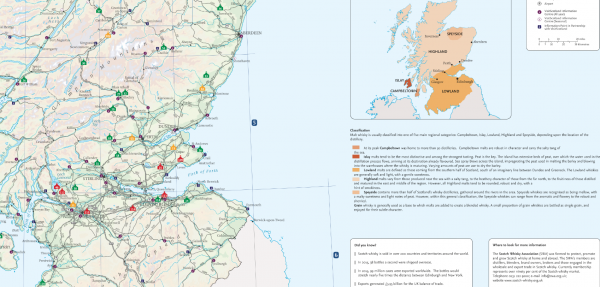 Whiskey Scotland map