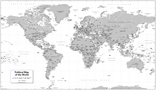Decor World Map - retro colours - Image 13
