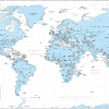 Decor World Map - retro colours - Image 5