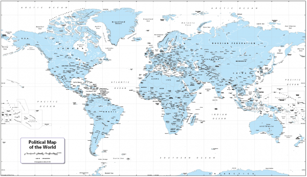 Decor World Map - retro colours - Image 12