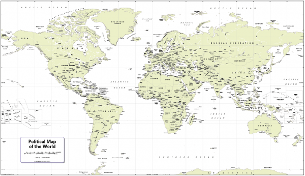 Decor World Map - retro colours - Image 10