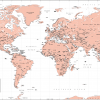 Decor World Map - retro colours - Image 13