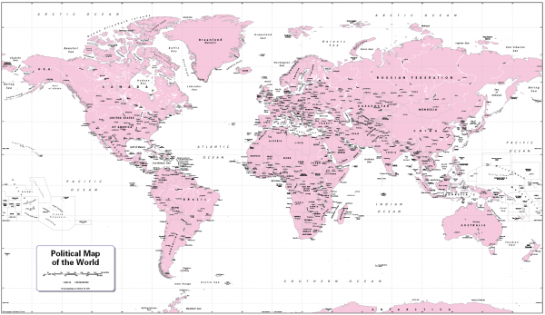 Decor World Map - retro colours - Image 9