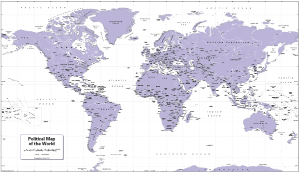 Decor World Map - retro colours - Image 8