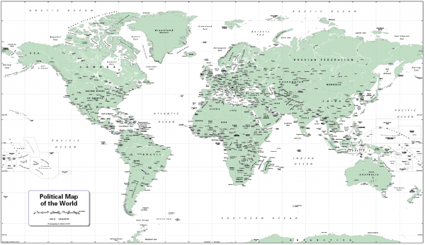 Decor World Map - retro colours - Image 7