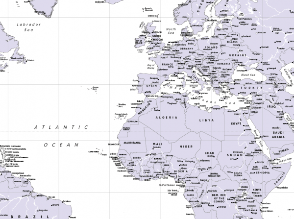 Decor World Map - retro colours - Image 5