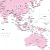 Decor World Map - retro colours - Image 8