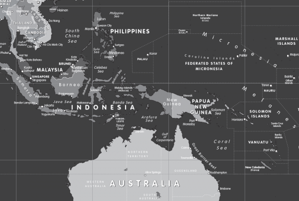 Personalised Black and White Map of the World - Image 5