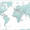 Decor World Map - retro colours - Image 7