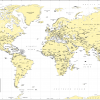 Decor World Map - retro colours - Image 2