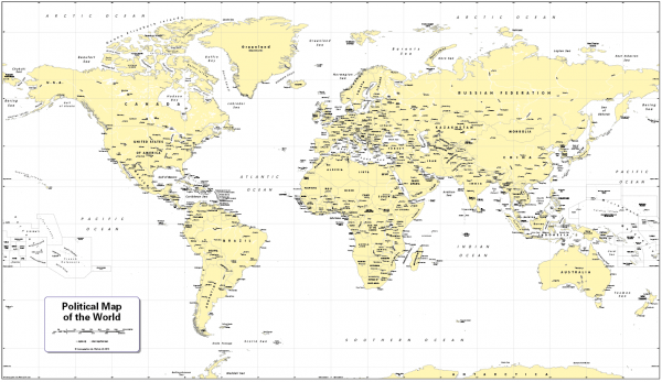 Decor World Map - retro colours - Image 2