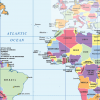 Political World map (colour blind friendly) - size A3 - Image 3