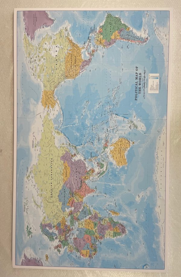 Canvas Political World Map - Huge (UK free delivery) - Image 4