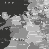 Black and white map of the British Isles - Image 3