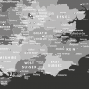 Black and white map of the British Isles - Image 4