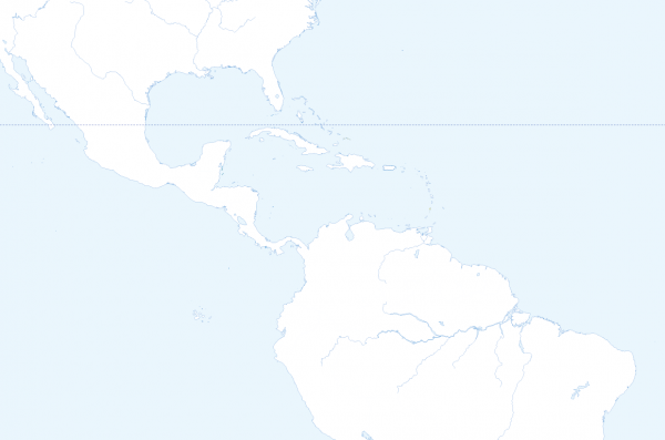 Large world outline map with country borders and rivers - Image 3