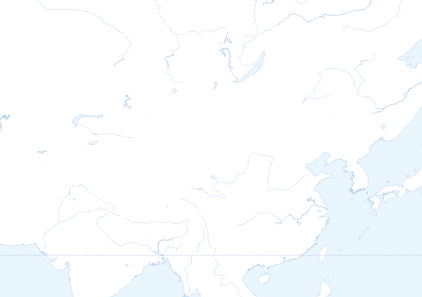 Large world outline map with country borders and rivers - Image 2