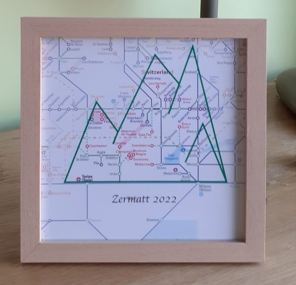 Adventures by Train in the Alps map gift (UK free delivery) - Image 3