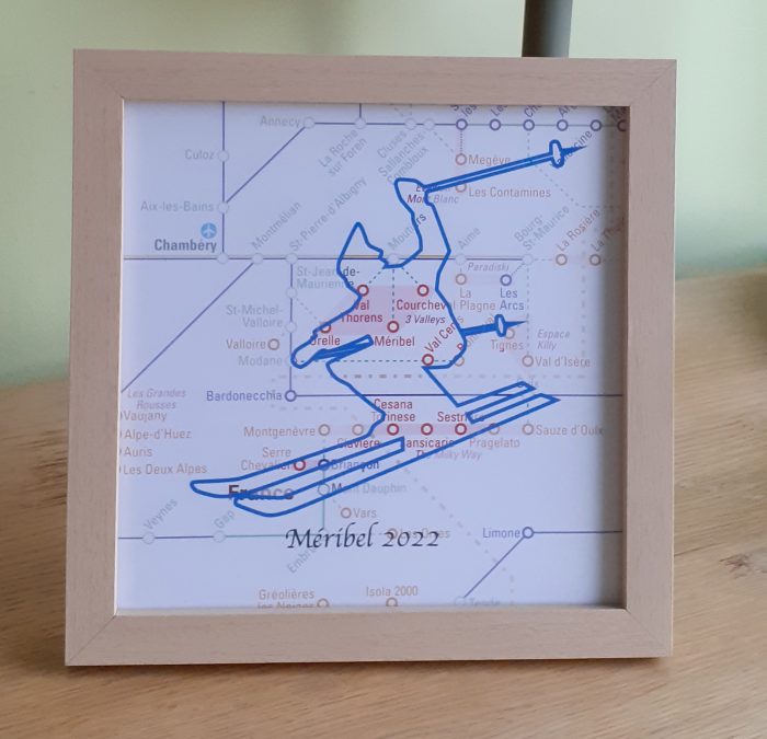 Adventures by Train in the Alps map gift (UK free delivery