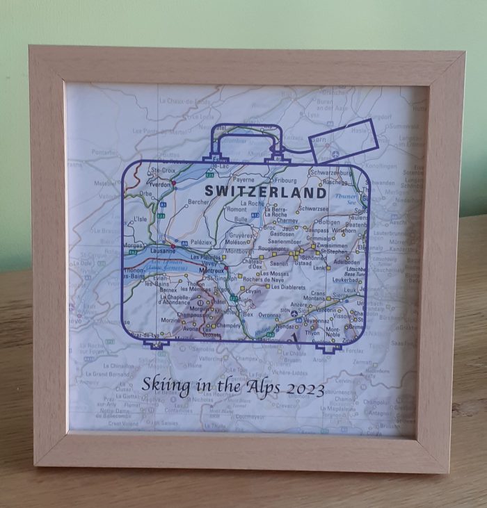 Adventures in the Alps map gift (UK free delivery) Cosmographics Ltd