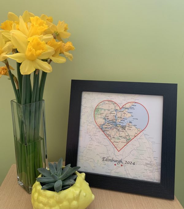 Personalised Valentines Day map gift (UK free delivery) - Image 2
