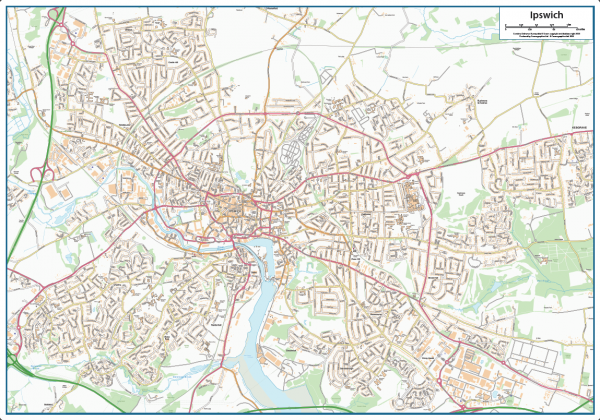 Ipswich street map