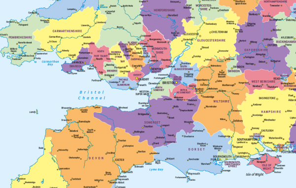 Personalised British Isles Administrative Divisions map - Image 4
