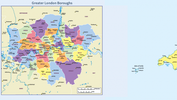 Personalised British Isles Administrative Divisions map - Image 5