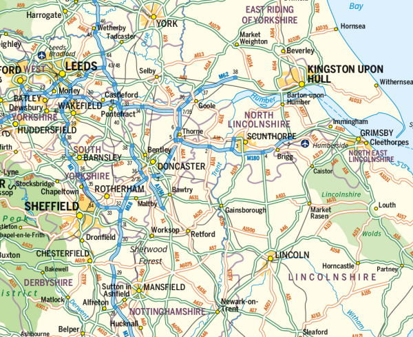 Personalised British Isles map with Greater London inset (road distance charts optional) - Image 5