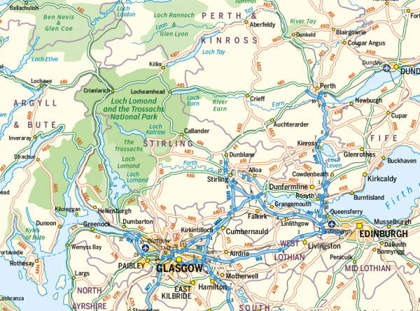 Personalised British Isles map with Greater London inset (road distance charts optional) - Image 6