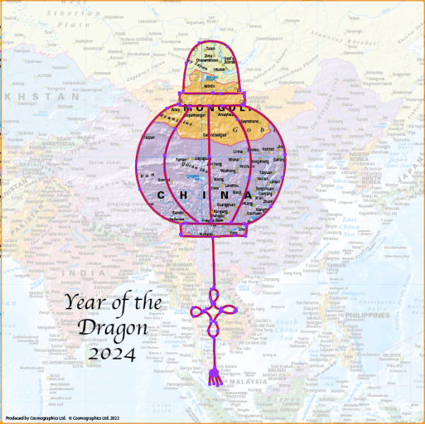 Personalised Chinese New Year map gift - Image 5