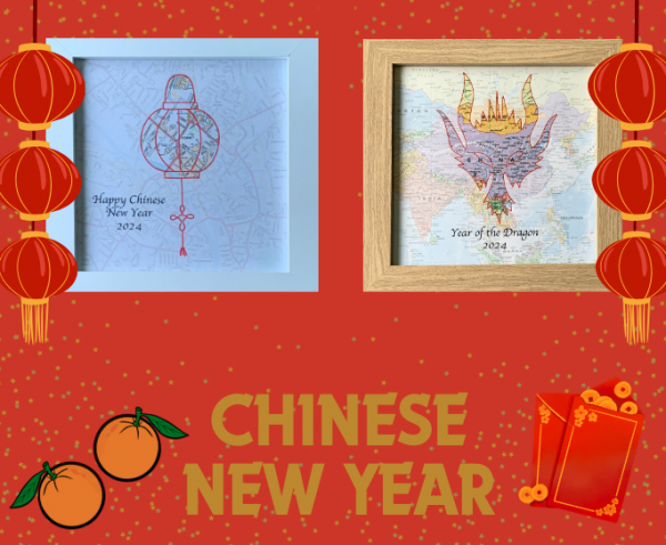 Personalised Chinese New Year map gift