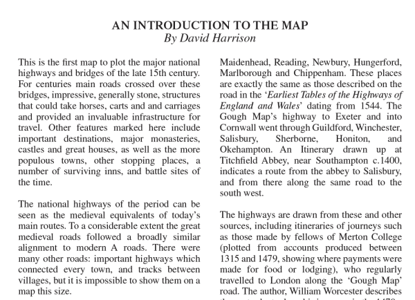 Road map of England and Wales in the Late Middle Ages c.1450 - 1500 (folded map) - delivery included in the price - Image 6